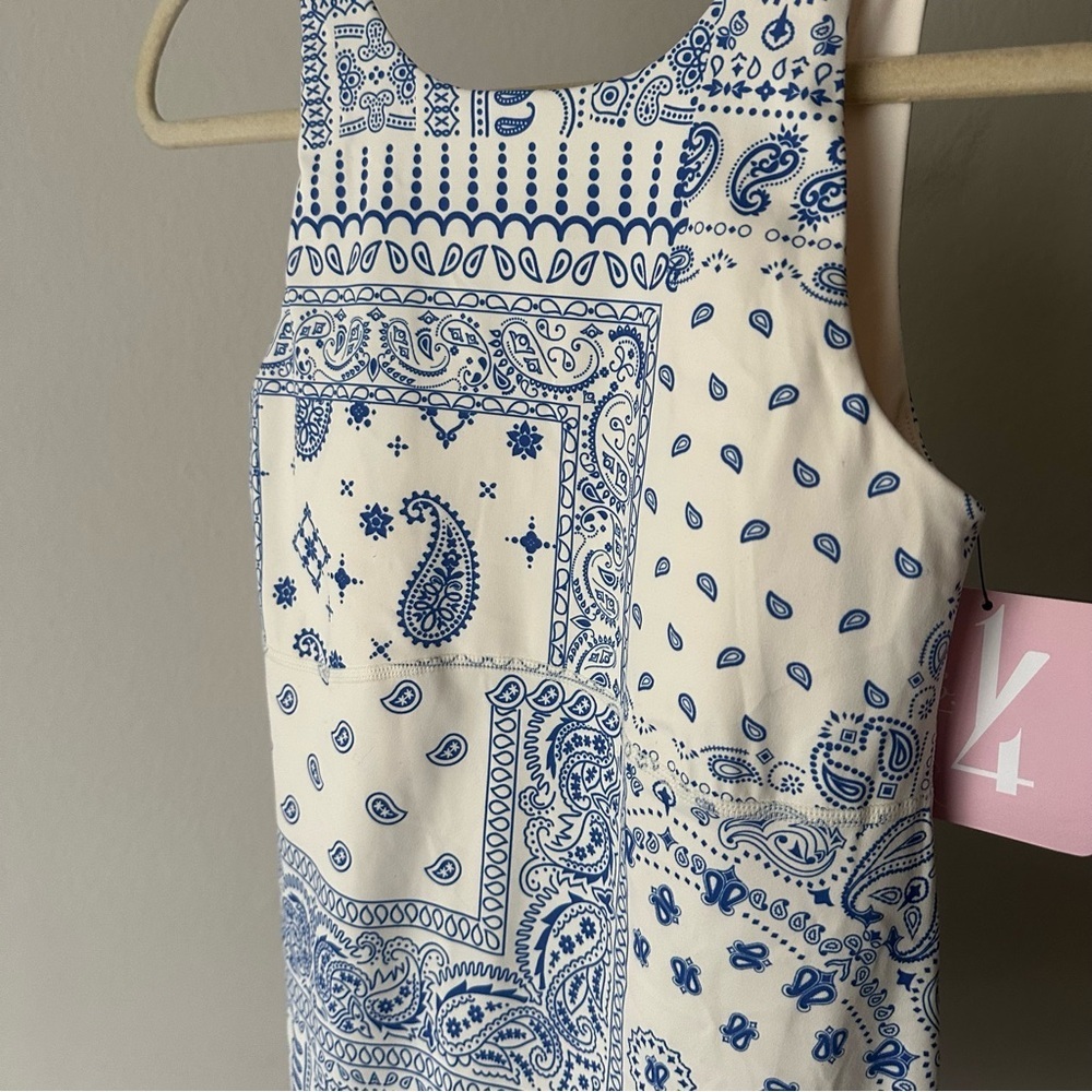 Z Supply Active Palisade’s Bandana Dress Western Blue and White XS NWT - Picture 5 of 11